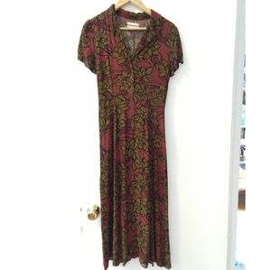 Urban Outfitters earth tone floral maxi dress